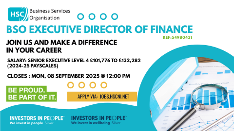 BSO Executive Director of Finance Job Advert ref: 54980431